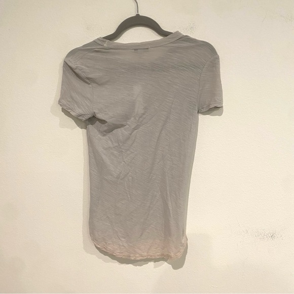 NWT JAMES PERSE TAN CREAM SHEER SLUB CREW NECK SHORT SLEEVE COTTON T SHIRT SMALL - Picture 2 of 4